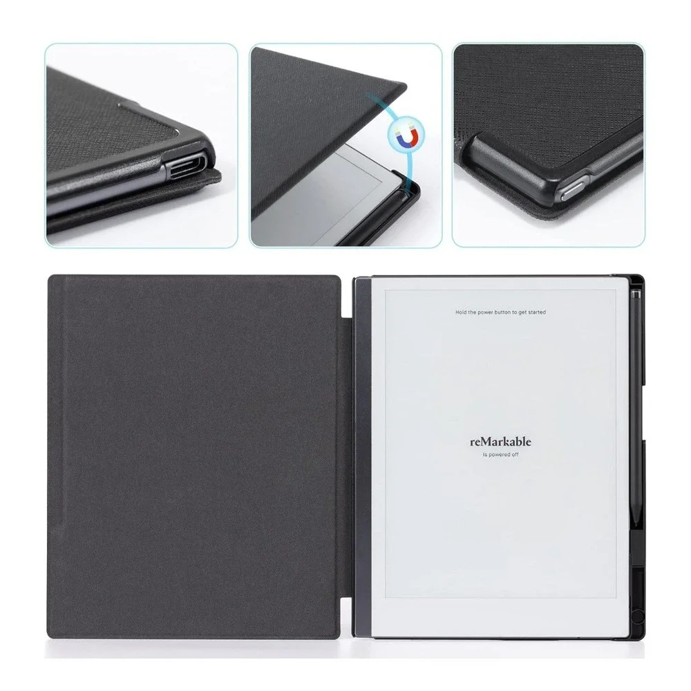 CoBak Case for Remarkable‎ 2 Paper Tablet Cover with Pen Holder Daisy Green